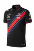 F1 Style Racing Polo in red and navy inspired by Crimson Bull, breathable and regular fit