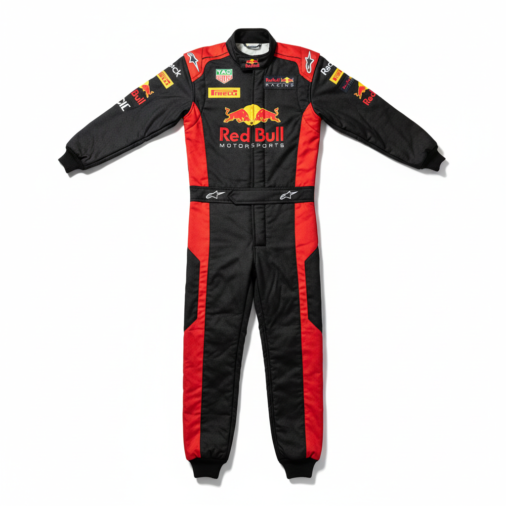 F1 Replica Racing Suit - Black/Red- Race Blaze