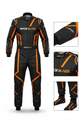 Pro Racing Suit Black Orange - Race Blaze