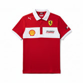 F1 Team Polo Shirt - Red/White- Race Blaze
