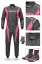 Pro Racing Suit Grey Pink - Race Blaze