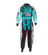 Formula K Pro Karting Suit Teal Black front view