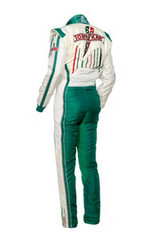 Italian Heritage Pro Karting Suit White Green side view