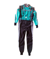 Formula K Pro Karting Suit Teal Black side view