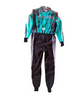 Formula K Pro Karting Suit Teal Black side view