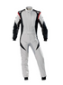 Pro Racing Suit Silver Black Red front view