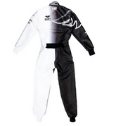 Kart Republic x OMP Pro Karting Suit Black White side view
