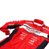 BirelART Racing Pro Karting Suit Red Black detail view