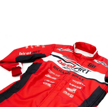 BirelART Racing Pro Karting Suit Red Black detail view