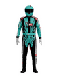 Formula K Pro Karting Suit Teal Black full body view
