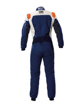Pro Racing Suit Navy Blue Orange back view